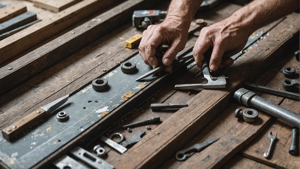 dismantling outdated window parts